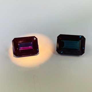 アレキサンドライト日本宝石ソー付0.2ctNatural Alexandrite Synthetic Alexandrite 0.411ct loose stone