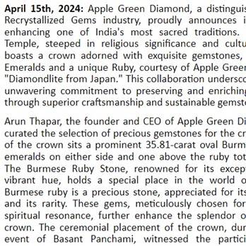 Apple Green Diamond Sustainable Gemstones