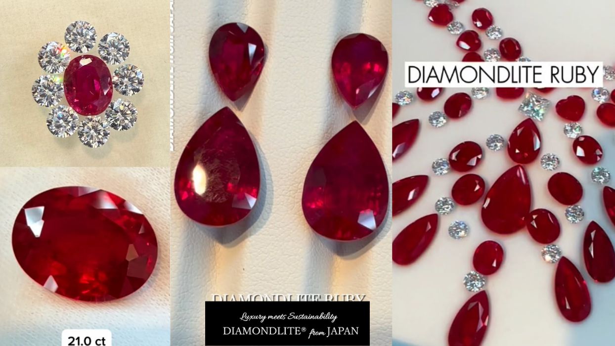 Recrystallized Ruby gemstone