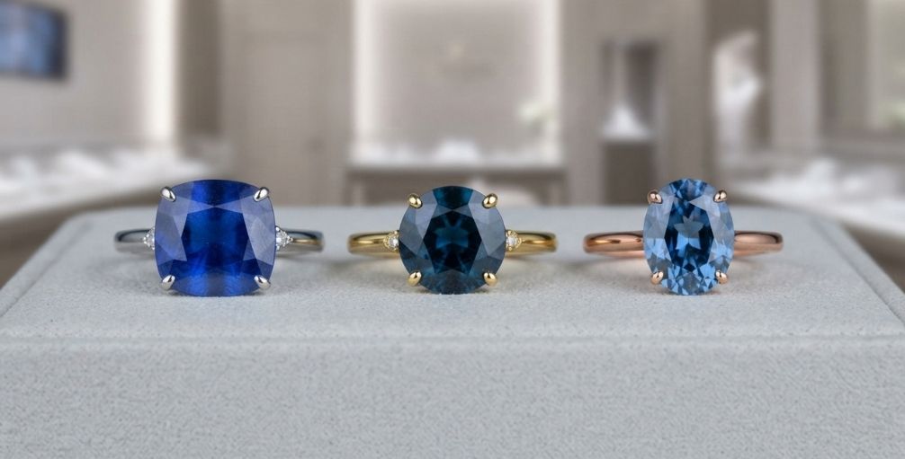 Blue Sapphire Recrystallized gemstones